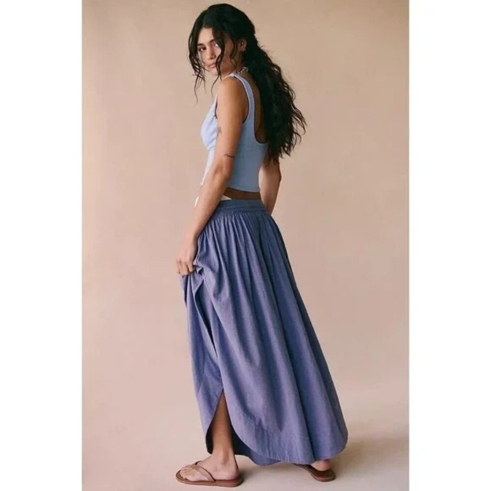 Free People Free-est Quentin Pants Mid Rise Wide Leg Billowy Cotton Size XS - Picture 2 of 8